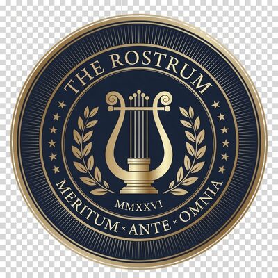 The Rostrum seal — Meritum Ante Omnia, MMXXVI
